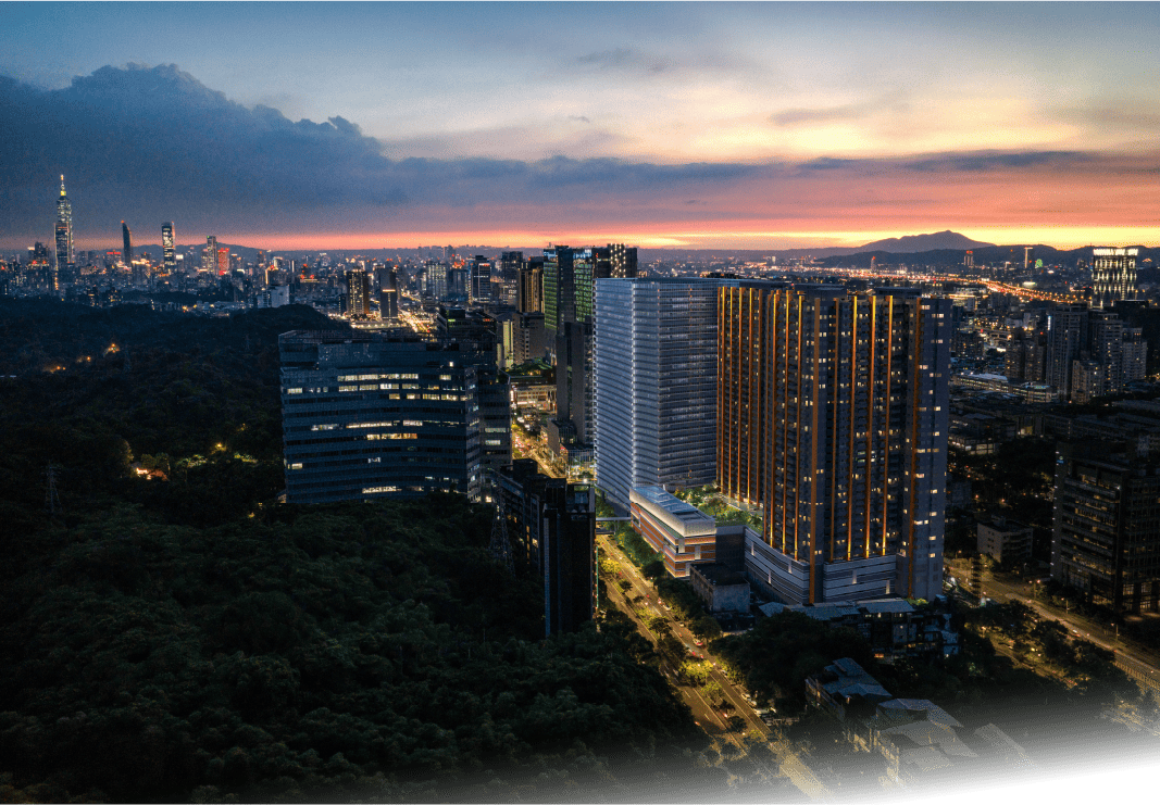 南港之星建築外觀3D合成環境示意圖